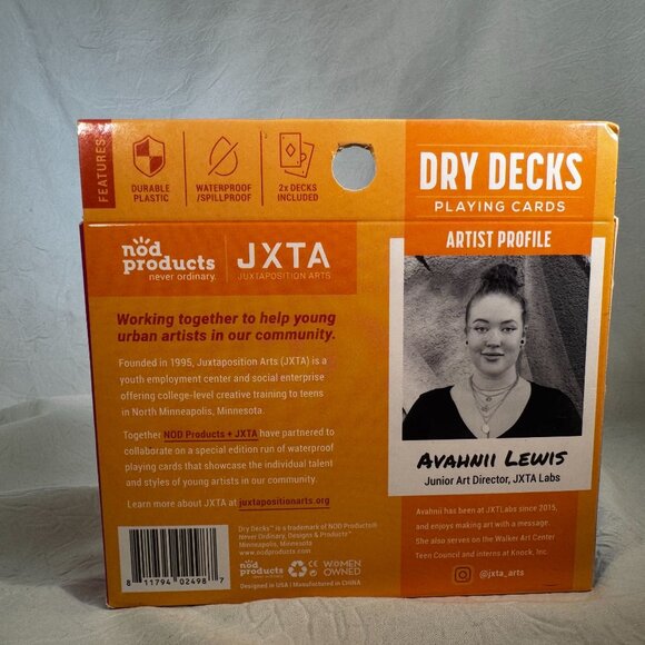 Dry Decks Waterproof Playing Cards Set By Nod Products Kitty Cats Theme - Picture 2 of 3